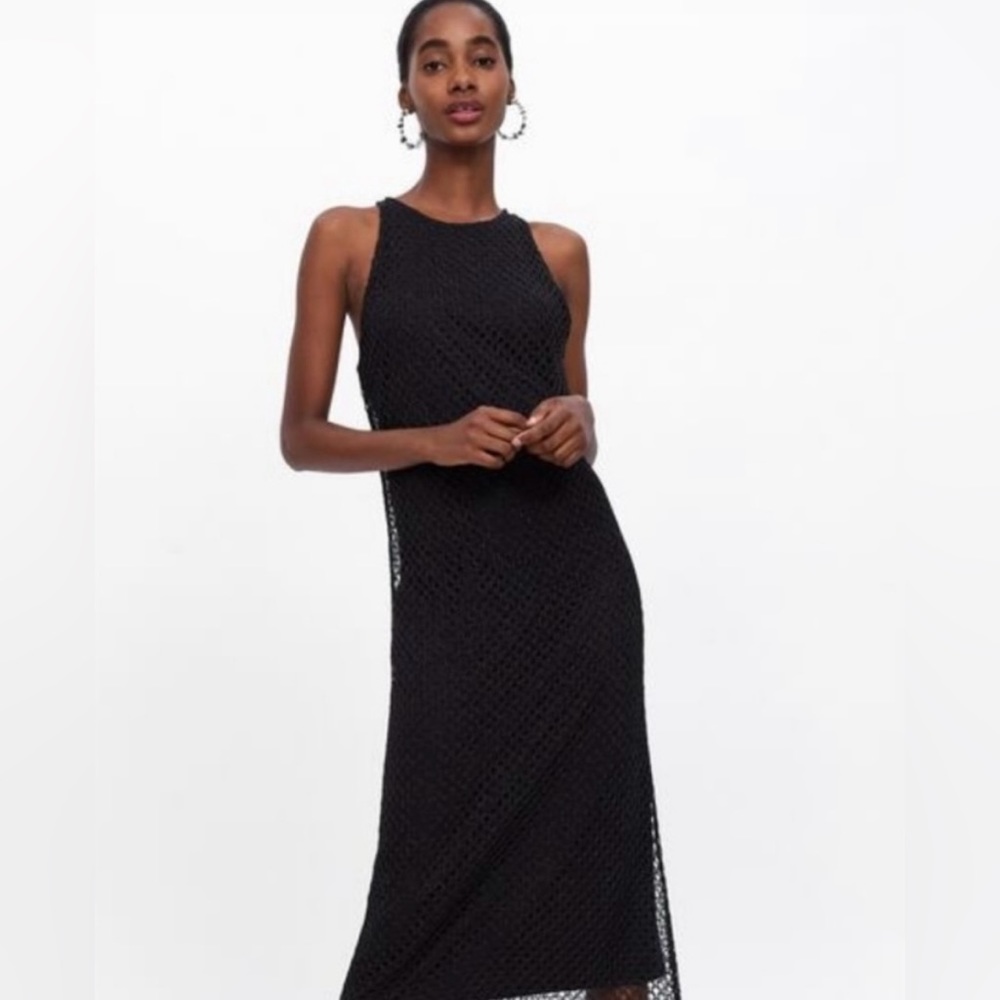 ZARA NEVER WORN MIDI MESH DRESS!